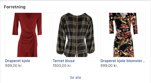 Sælg produkter/varer direkte fra din webshop på Facebook, billede 2