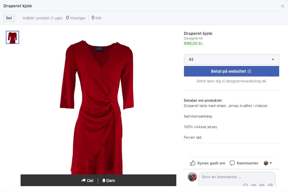 Sælg produkter/varer direkte fra din webshop på Facebook, billede 3